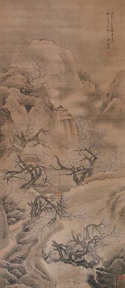 吴历 山水 立轴